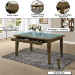 Mocha 6-Seater Dining Set with Bench