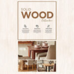 Mocha 6-Seater Dining Set with Bench