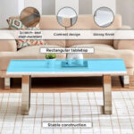 Cavon Silverado Genuine Marble Top Coffee Table
