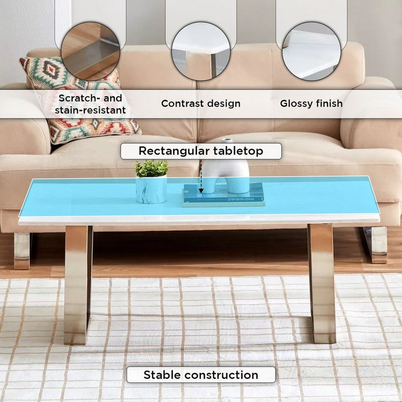 Cavon Silverado Genuine Marble Top Coffee Table - Image 7