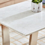 Cavon Silverado Genuine Marble Top Coffee Table