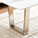 Cavon Silverado Genuine Marble Top Coffee Table