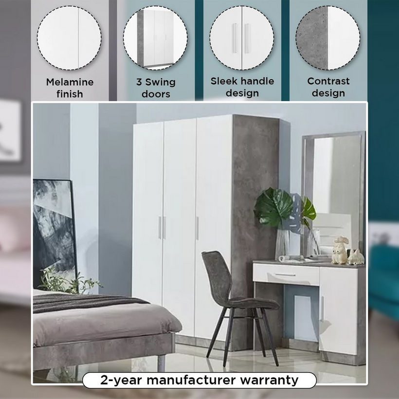 Patara 3-Door Wardrobe - Image 5