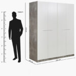 Patara 4-Door Wardrobe