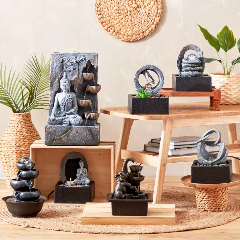 Belen Elephant Fountain with LED Light - 21x17x25 cm - Image 6