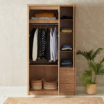 Nordica 3-Door Wardrobe with Mirror and 3 Drawers