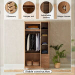 Nordica 3-Door Wardrobe with Mirror and 3 Drawers