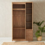 Nordica 3-Door Wardrobe with Mirror and 3 Drawers