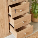 Nordica 3-Door Wardrobe with Mirror and 3 Drawers