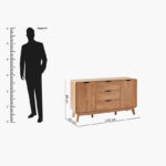 Nordic Spring 2-Door 3-Drawer Sideboard