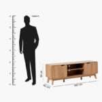 Nordic Spring 1.6 Metre TV Unit for TVs up to 70 inches