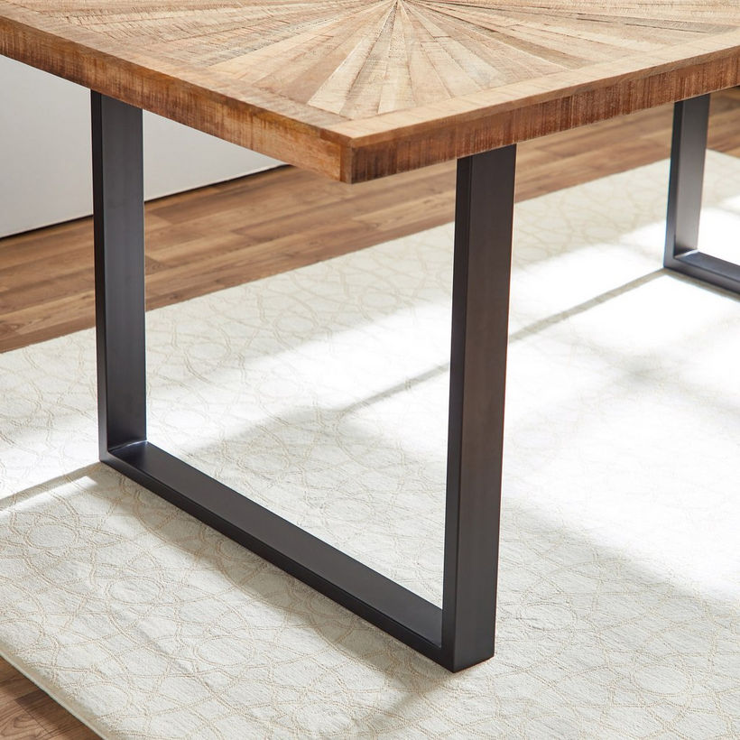 Cavon Florya 6-Seater Solid Wood Dining Table - Image 6