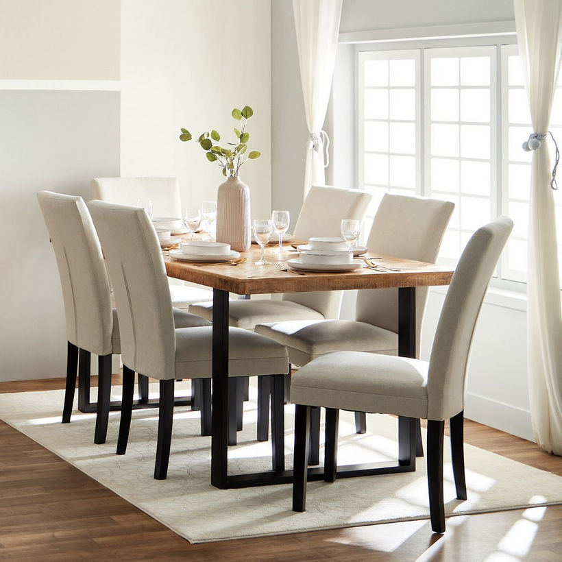 Cavon Florya 6-Seater Solid Wood Dining Table - Image 7
