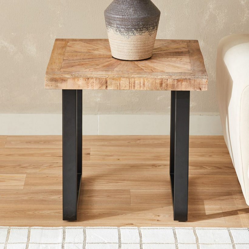 Cavon Florya Solid Wood End Table - Image 3