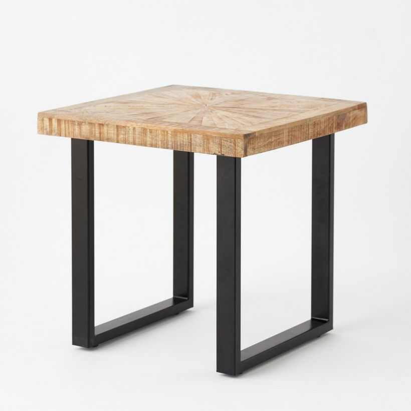 Cavon Florya Solid Wood End Table - Image 8
