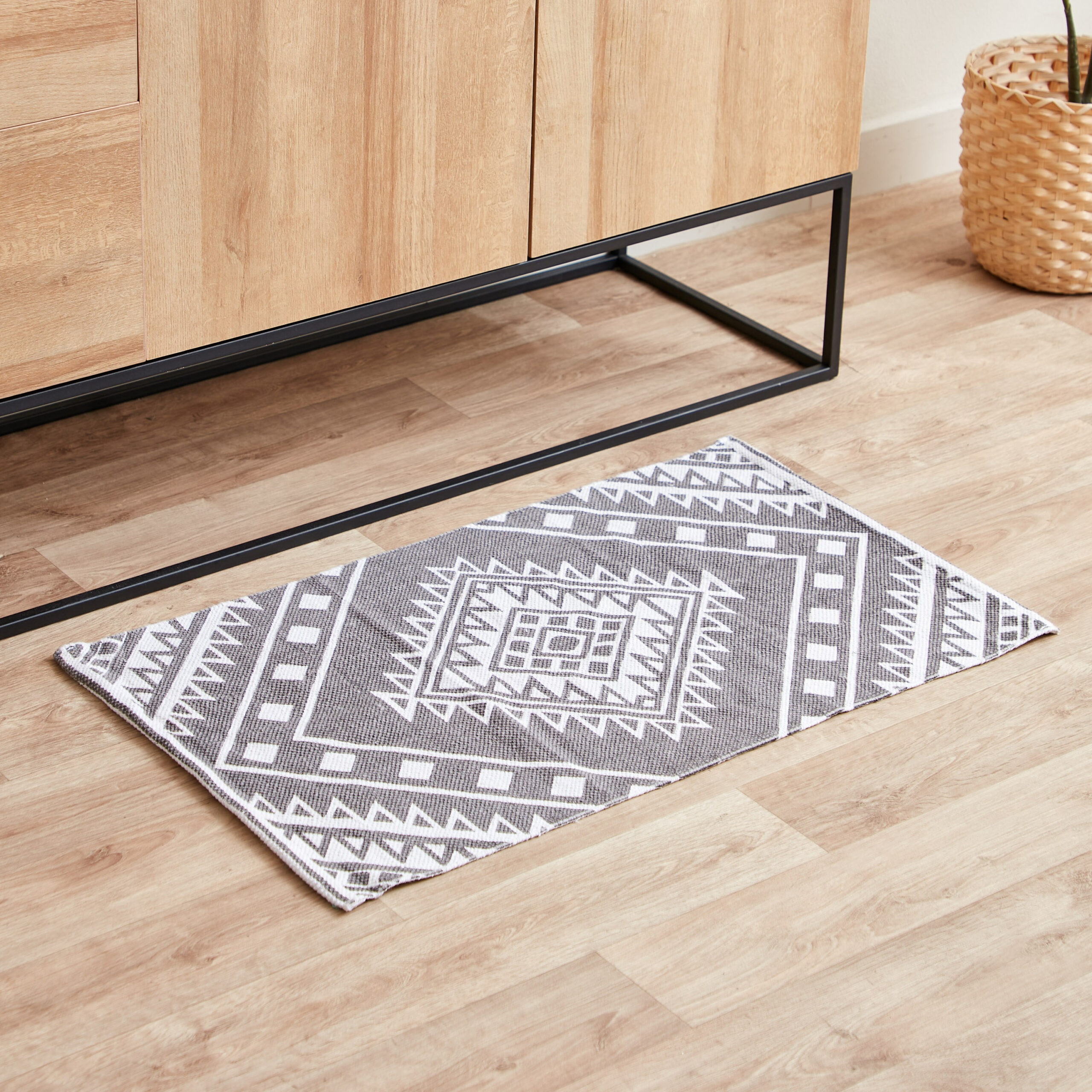 Nomadic Jezebel Printed Cotton Dhurrie - 50x80 cm
