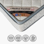 SleepNest iMedico Eurotop Medium Firm Rebonded Foam Single Mattress - 90x190x24 cm