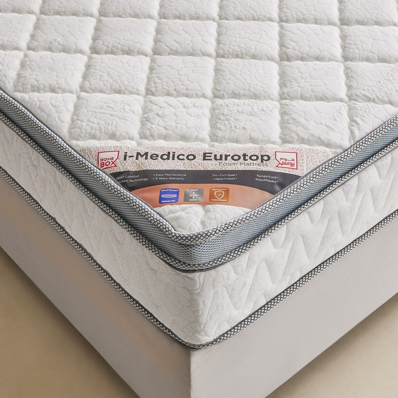 SleepNest iMedico Eurotop Medium Firm Rebonded Foam Single Mattress - 90x190x24 cm - Image 7