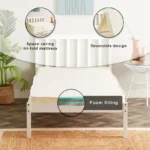 SleepEase iCozy Tri Fold Foldable Travel Foam Single Mattress - 90x200x10cm