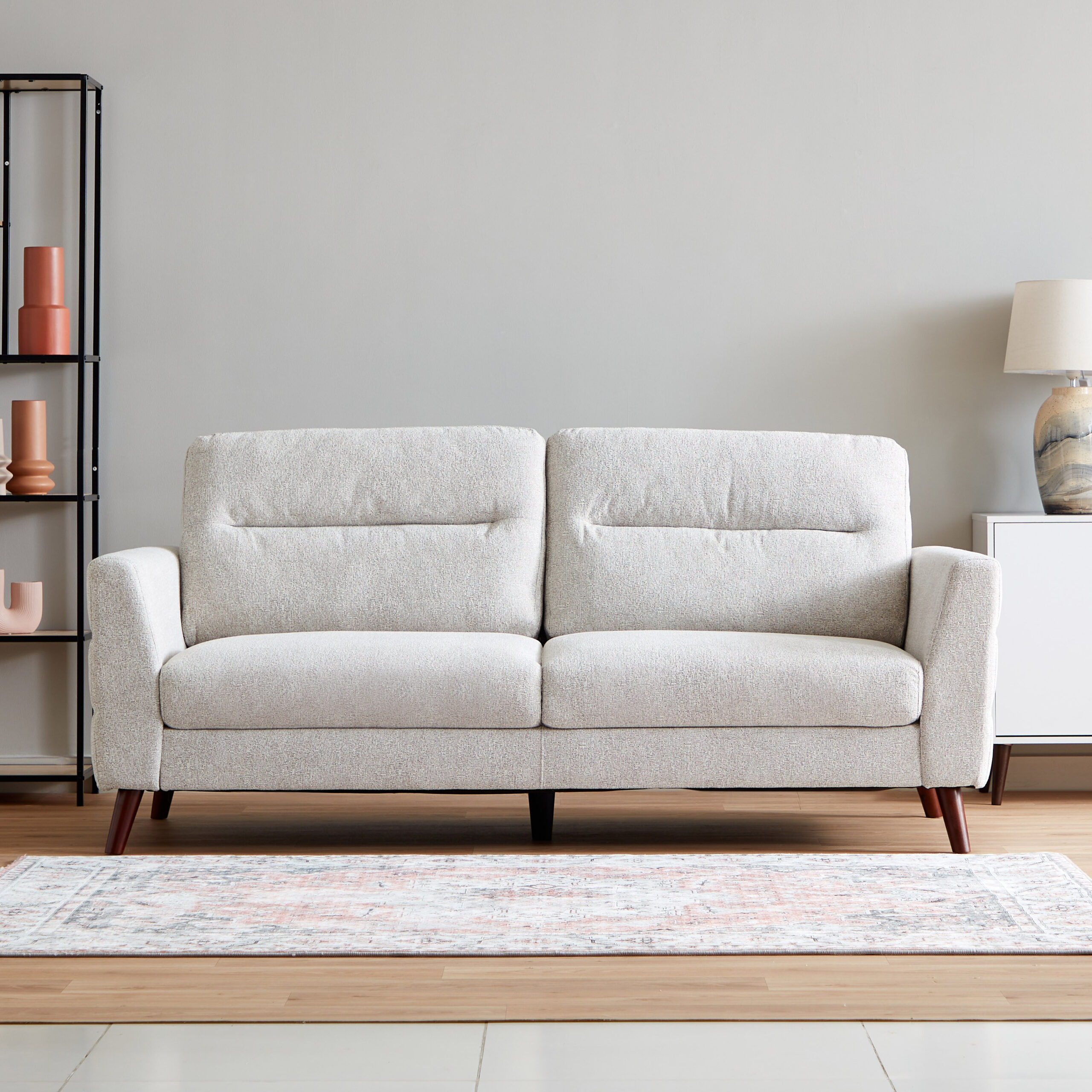 Mykonos 3-Seater Fabric Sofa