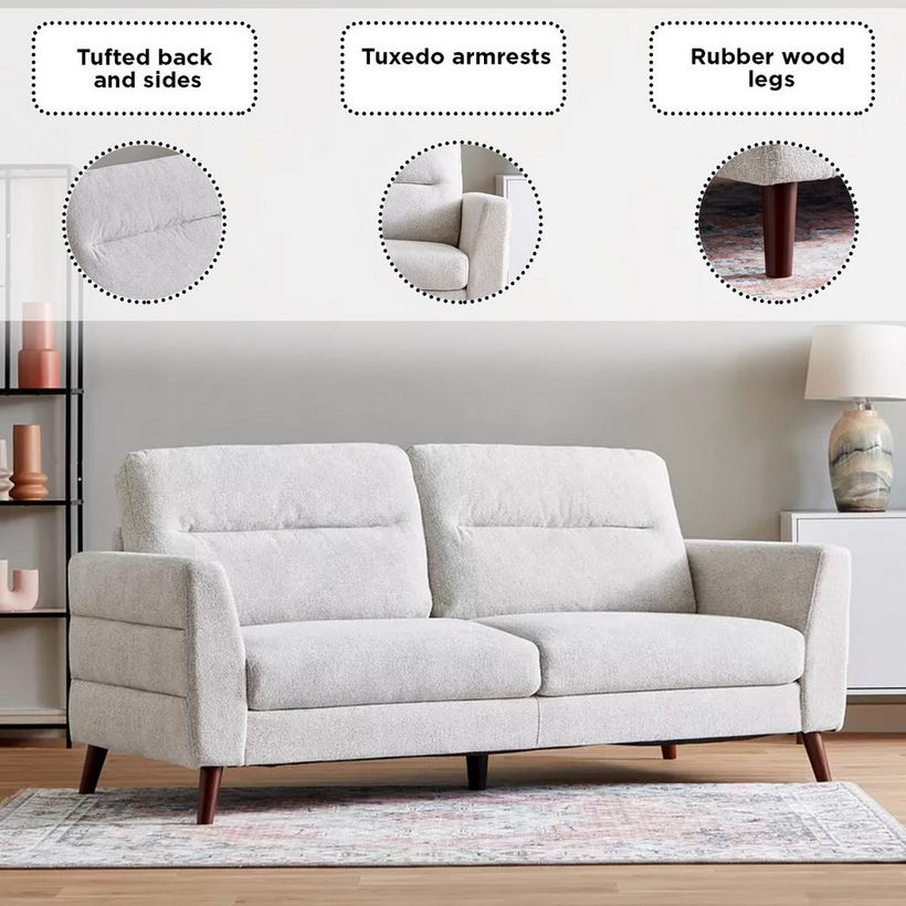 Mykonos 3-Seater Fabric Sofa - Image 7
