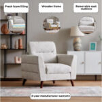 Mykonos 1-Seater Fabric Sofa