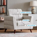 Mykonos 1-Seater Fabric Sofa