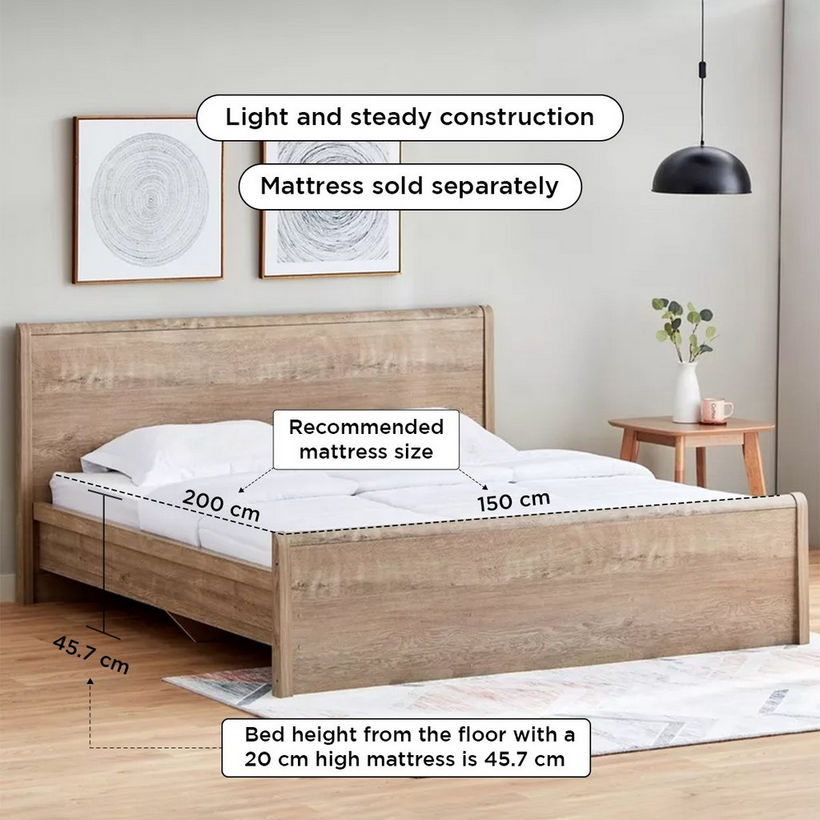 Curvy Plus Queen Bed - 150x200 cm - Image 2