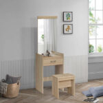 Movo Oasis 1-Drawer Dresser with Mirror and Stool