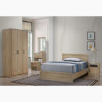 Movo Oasis 1-Drawer Dresser with Mirror and Stool