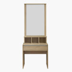Movo Oasis Cambridge 1-Drawer Dresser with Mirror and Stool