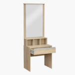 Movo Oasis Cambridge 1-Drawer Dresser with Mirror and Stool