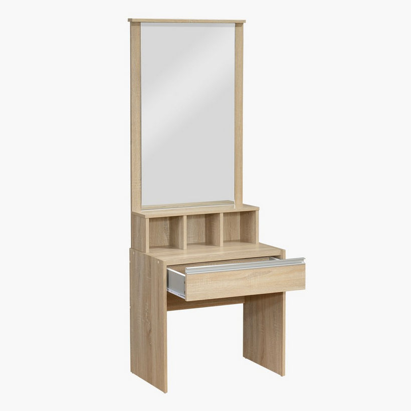 Movo Oasis Cambridge 1-Drawer Dresser with Mirror and Stool - Image 4