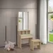 Movo Oasis Cambridge 1-Drawer Dresser with Mirror and Stool - Image 10