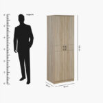 Movo Oasis 2-Door Wardrobe