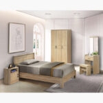 Movo Oasis 1-Door Nightstand with Open Shelf