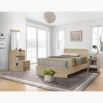 Movo Oasis Olive Nightstand with Open Shelves