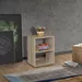 Movo Oasis Olive Nightstand with Open Shelves - Image 7