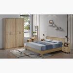 Movo Oasis 2-Drawer Nightstand with Open Shelf Storage