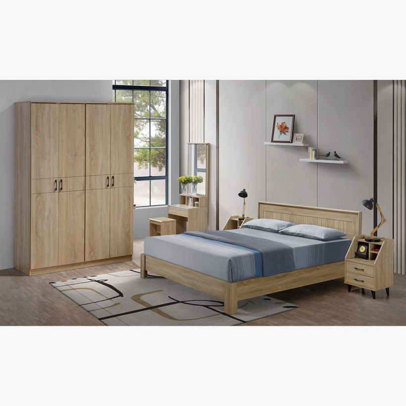 Movo Oasis 2-Drawer Nightstand with Open Shelf Storage - Image 6