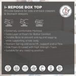 SleepNest iRepose Box Top Medium Firm Bonnell Spring Single Mattress - 90x200x24 cm