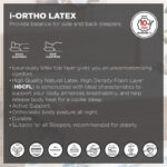 SleepNest iOrtho Latex Firm Extra Firm Rebonded Foam Single Mattress - 90x190x22 cm