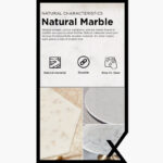 Cavon Eilin Genuine Marble Top End Table