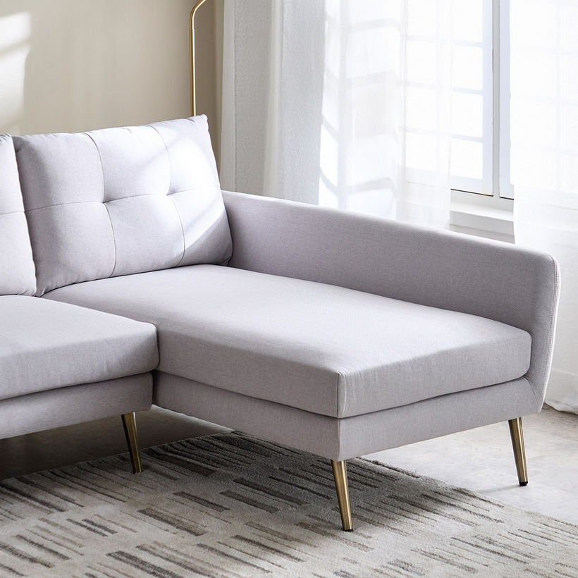 Waver 5-Seater Fabric Right Corner Sofa with 4 Cushions - Image 6