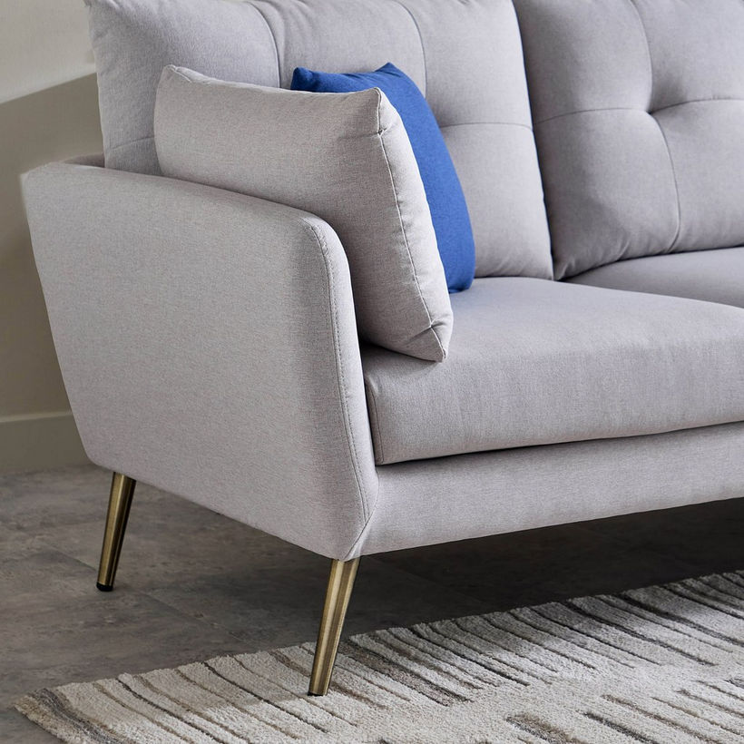 Waver 5-Seater Fabric Right Corner Sofa with 4 Cushions - Image 8