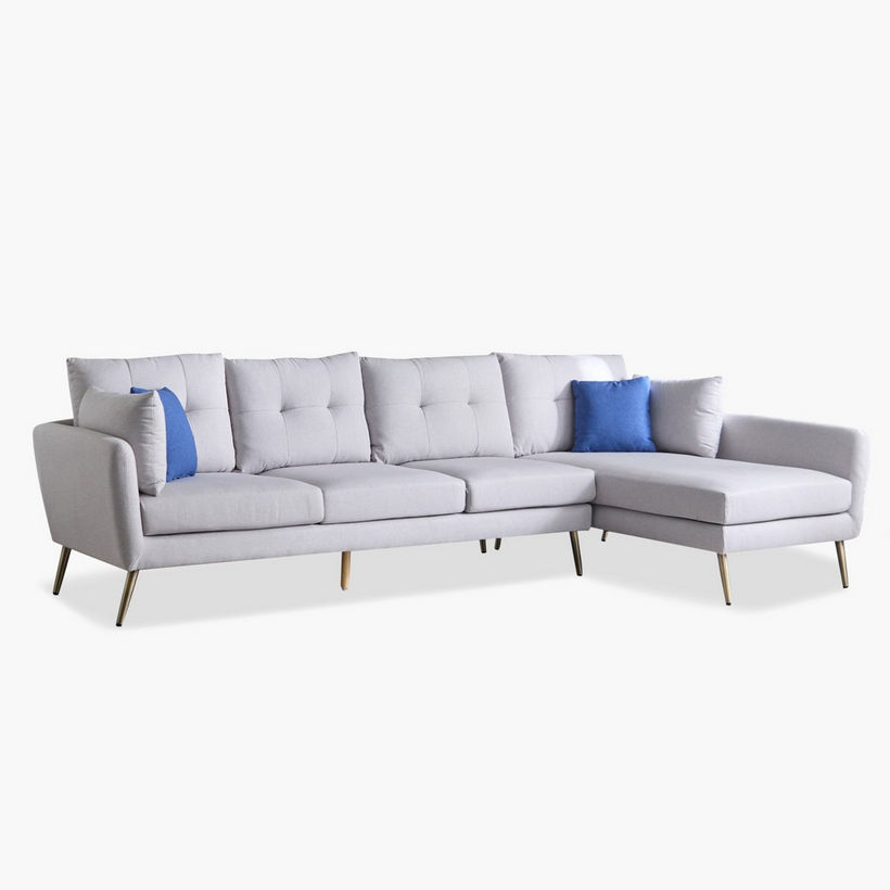 Waver 5-Seater Fabric Right Corner Sofa with 4 Cushions - Image 13