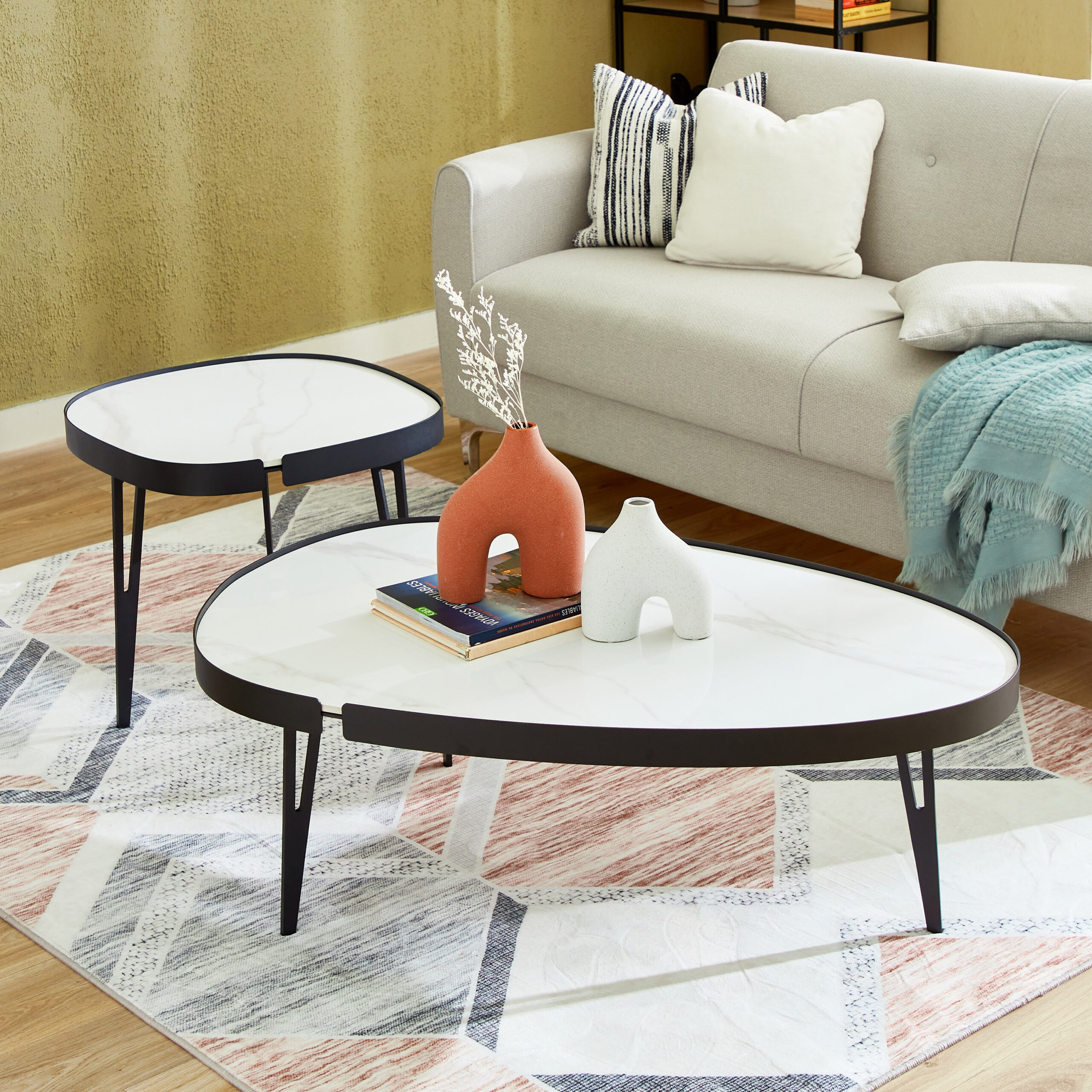 Diego Sintered Stone Coffee Table - Set of 2