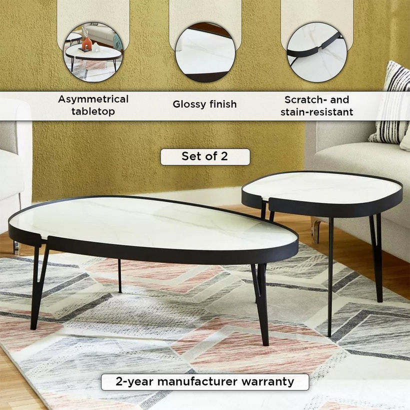 Diego Sintered Stone Coffee Table - Set of 2 - Image 6