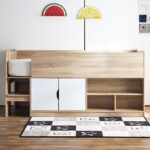 Movo Kulltorp Cabin Bed with 2 Doors and Shelves - 90x190 cm