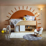 Movo Kulltorp Cabin Bed with 2 Doors and Shelves - 90x190 cm